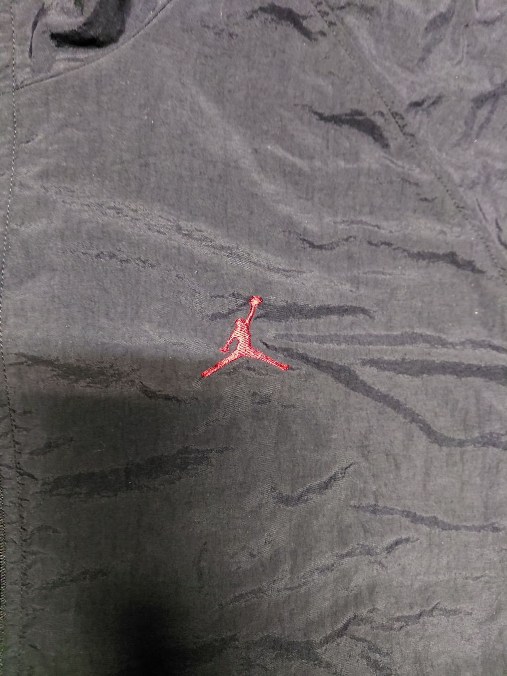 Vintage Air Jordan Nike Black Windbreaker Zip Up Jacket Track Men's Sz XXL - Picture 5 of 13